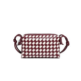 Sac à bandoulière simple et tendance à une épaule en échiquier noir et blanc à carreaux, petit sac carré